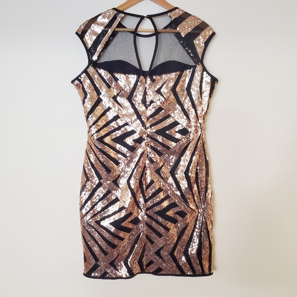 Gold Sequin Dress - Picture 3 of 5